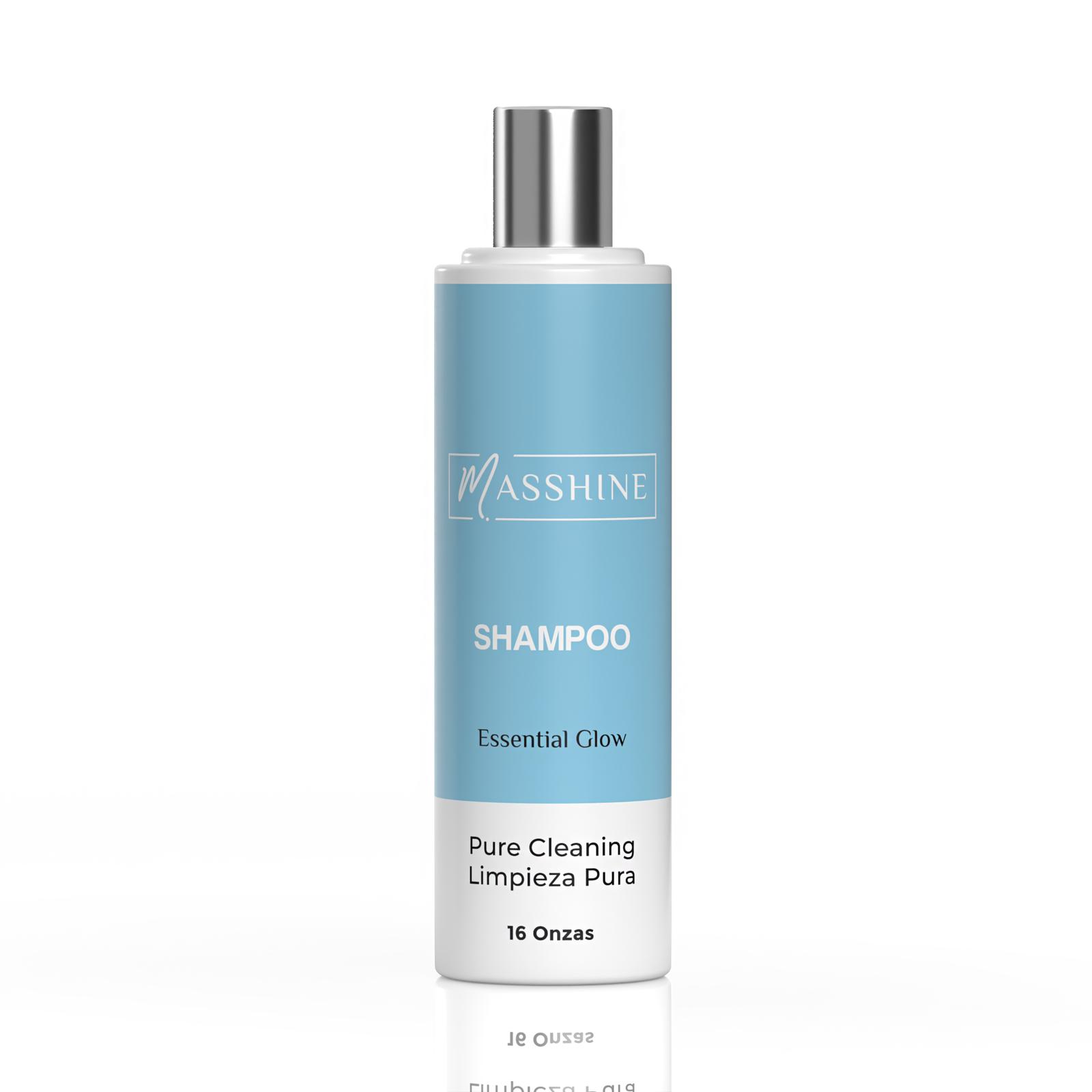 Shampoo Limpieza Pura - Brillo Esencial & Cuidado Profundo 16 Onzas